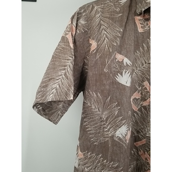 Cooke Street Honolulu Short Sleeve Hawaiian Shirt Mens Medium Button Up Floral - Picture 2 of 5